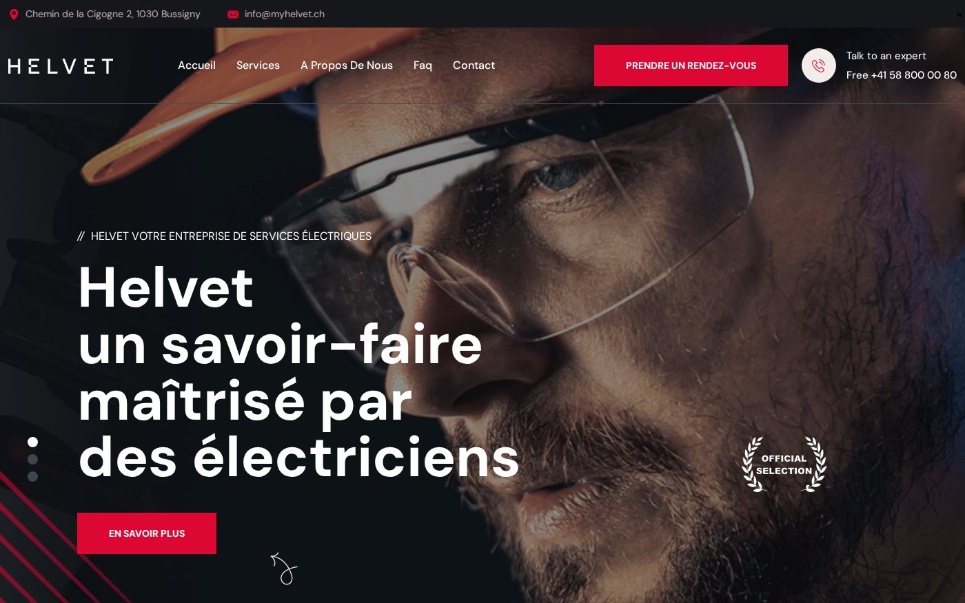 Site web Helvet réalisé par netVD
